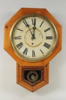 Appraisal: Victorian Wall Clock Victorian wall clock th century by Waterbury