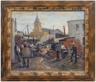 Appraisal: William Lester Stevens painting N A Rockport Massachusetts - quot