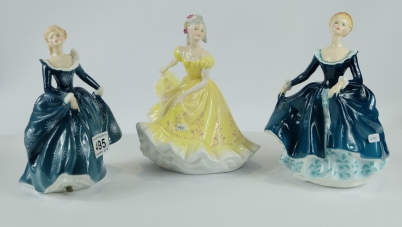 Appraisal: Royal Doulton lady figures Ninette HN seconds Janine HN and