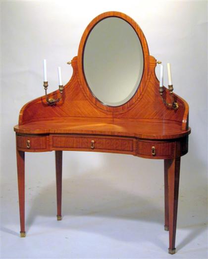 Appraisal: Louis XVI style kingwood and rosewood crossbanded vanite th century