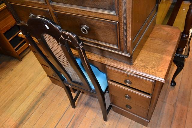 Appraisal: 'S REPRODUCTION KNEEHOLE DESK 'S REPRODUCTION KNEEHOLE DESK