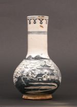 Appraisal: Mid-Eastern Vase ca th Century A tile work vase featuring