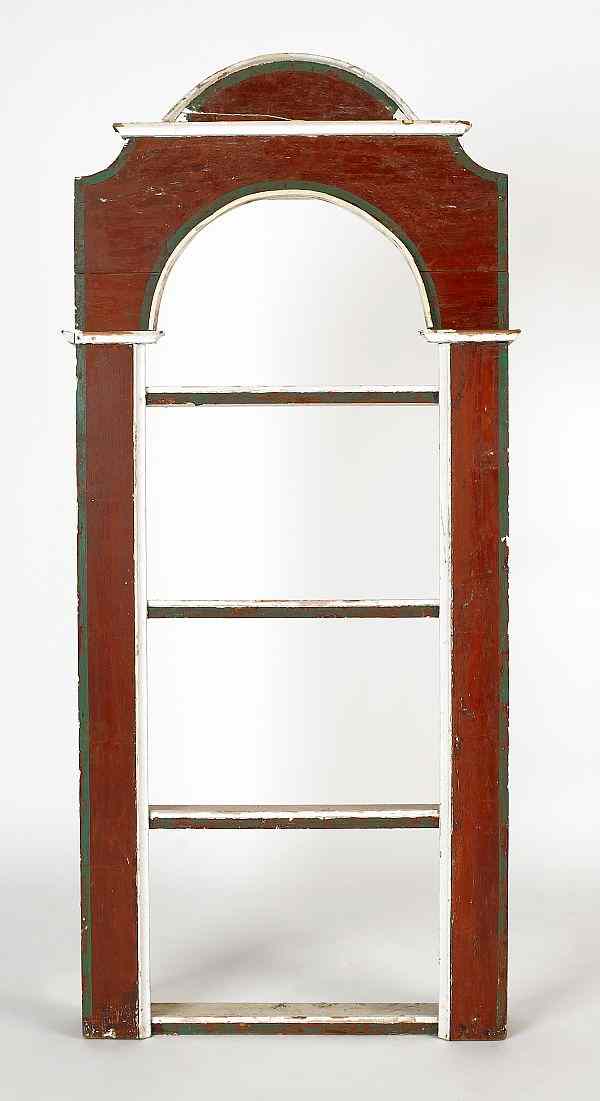 Appraisal: Painted arched window shelf th c h w