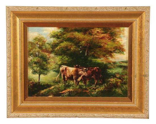 Appraisal: TWO COWS BY HODGSON AMERICAN OR EUROPEAN SCHOOL MID-LATE TH