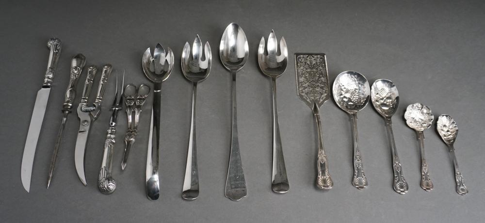 Appraisal: COLLECTION OF SILVER HANDLE SILVERPLATE AND OTHER FLATWARECollection of Silver