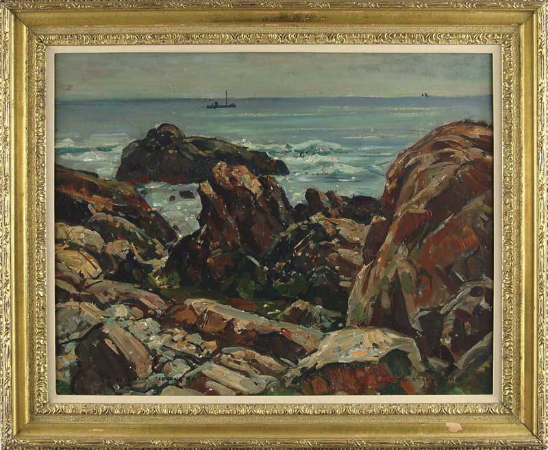 Appraisal: WILLIAM LESTER STEVENS American - HALIBUT POINT ROCKPORT Oil on