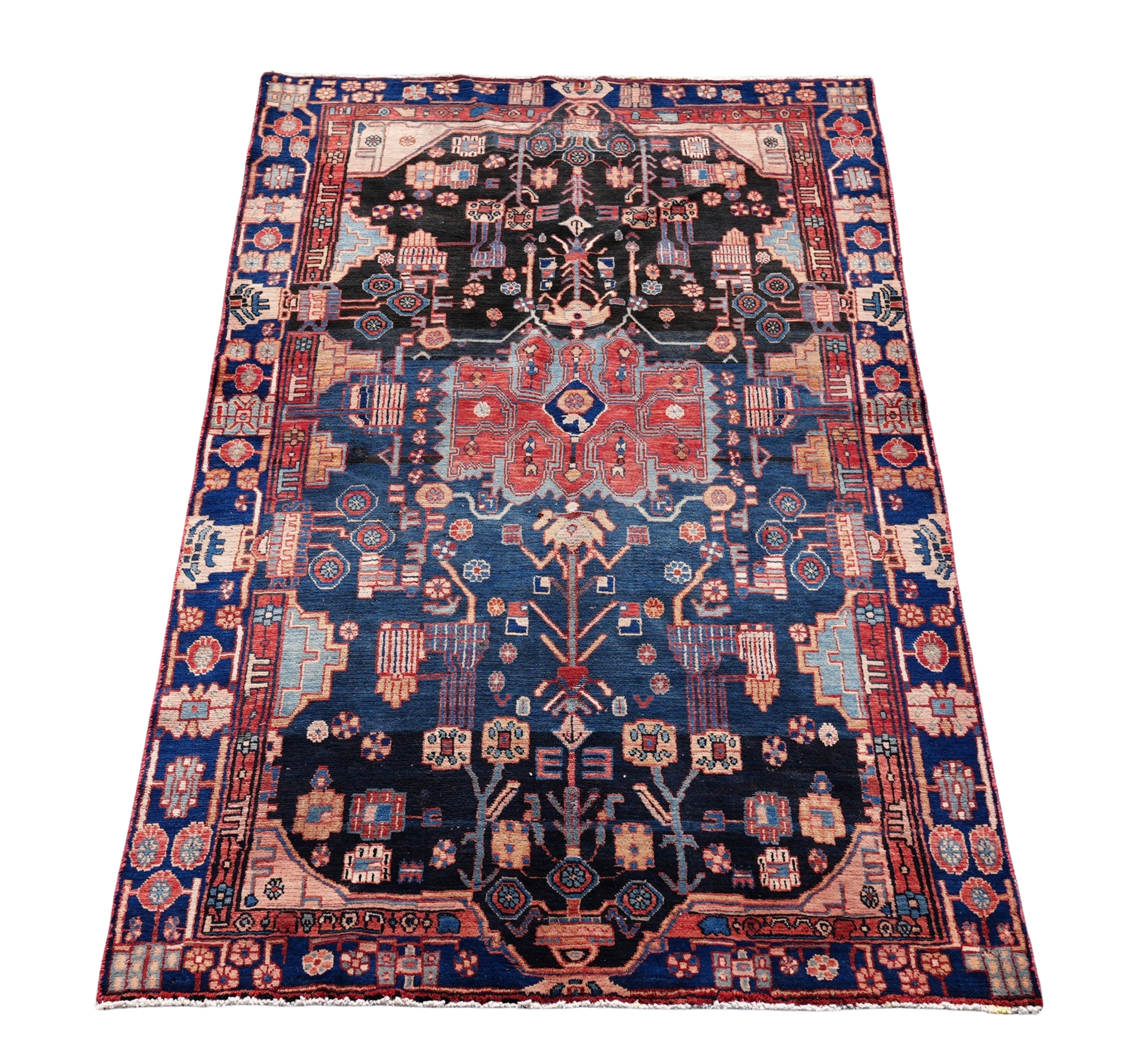 Appraisal: ORIENTAL RUG ' X ' NAHAVAND Oriental rug ' x