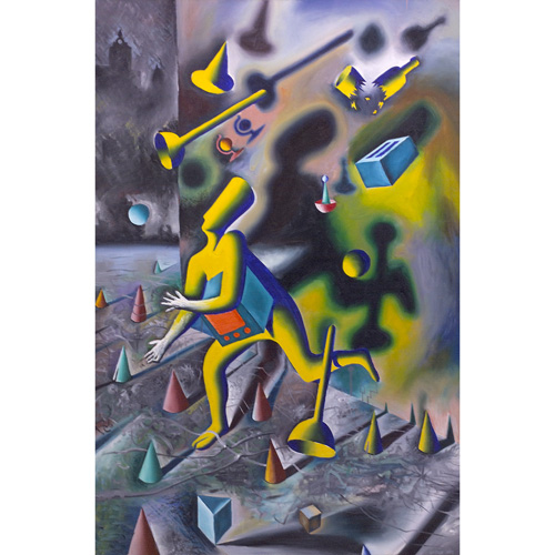 Appraisal: Mark Kostabi American b Everyone I Meet Is My Editor