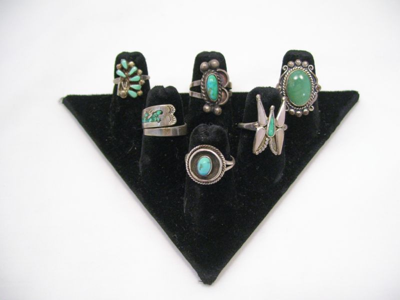 Appraisal: - Sterling Ladies Rings Lot Includes Six ladies rings some