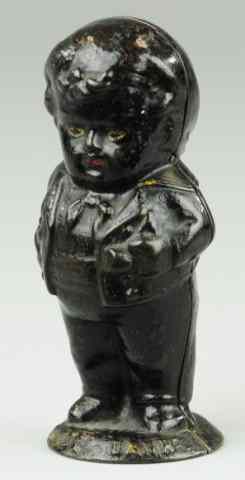 Appraisal: MIDDY STILL BANK C cast iron painted in black overall