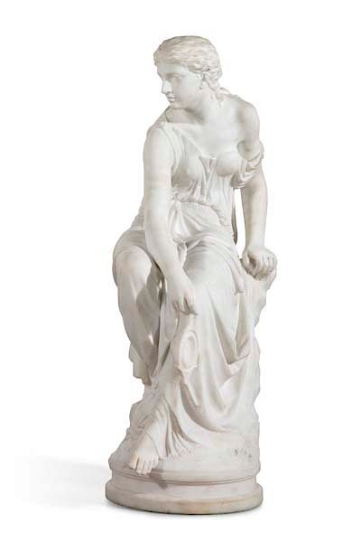 Appraisal: An Italian marble figure of Psyche E Ferrarini A good