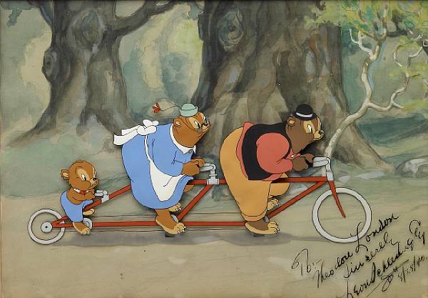 Appraisal: A Warner Bros celluloid from The Bears Tale gouache on