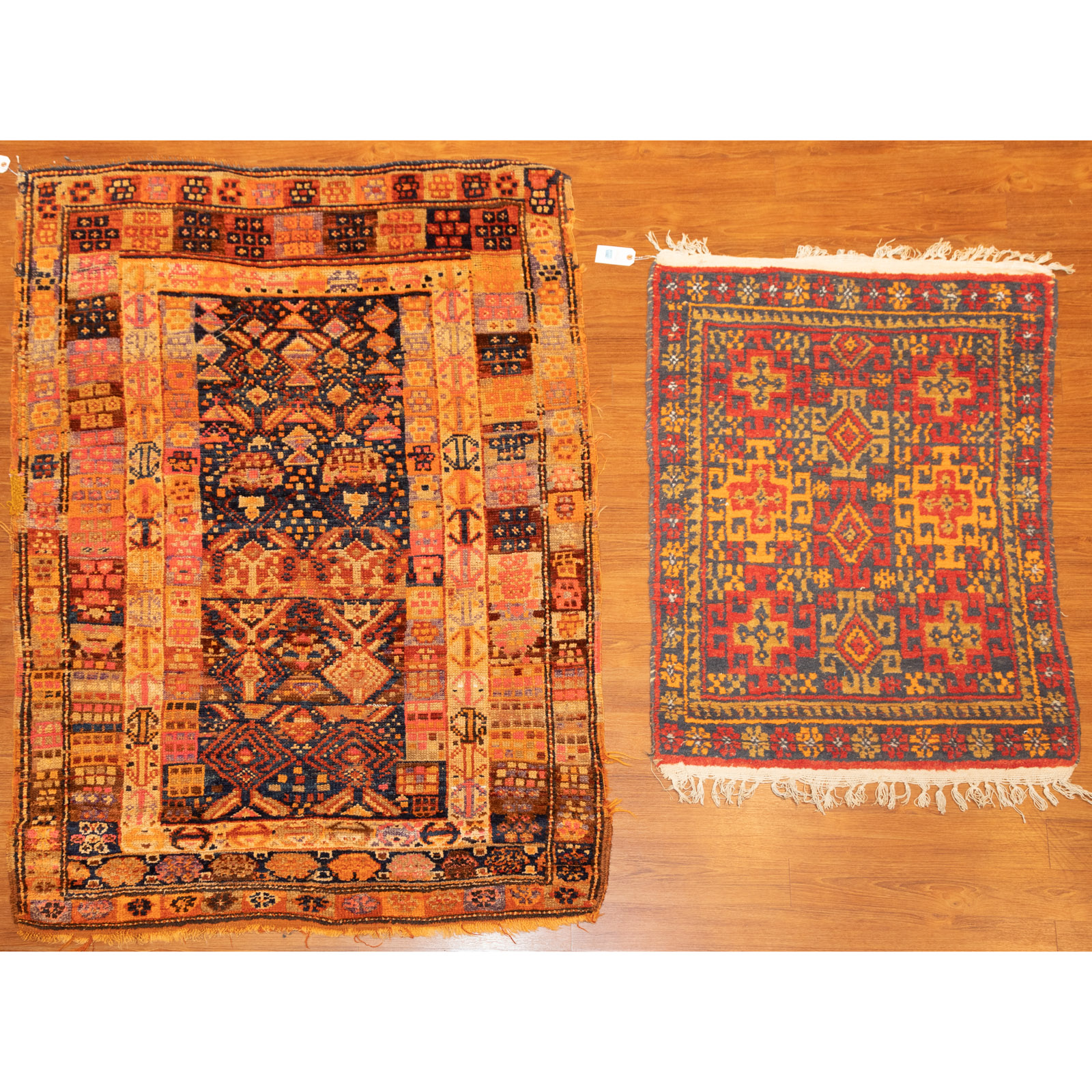 Appraisal: TWO TURKISH RUGS X AND X Third quarter- th century