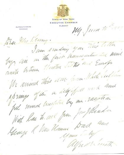 Appraisal: pieces Autograph Material - American Political Public Figures Typed Letter