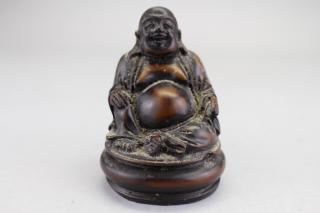 Appraisal: Diminutive Seated Laughing Buddha Chinese Diminutive Seated Laughing Buddha Chinese