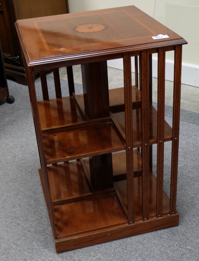 Appraisal: Reproduction revolving bookcase