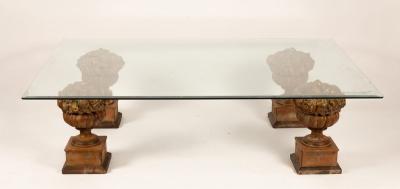 Appraisal: An Italian coffee table by Paolo Marioni the bevelled glass