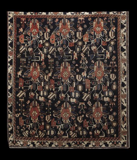 Appraisal: Semi-Antique Persian Tribal Carpet ' x '