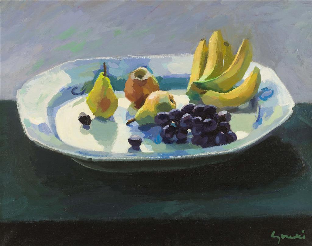 Appraisal: ALEXANDER GOUDIE R P SCOTTISH - STILL LIFE WITH PEARS