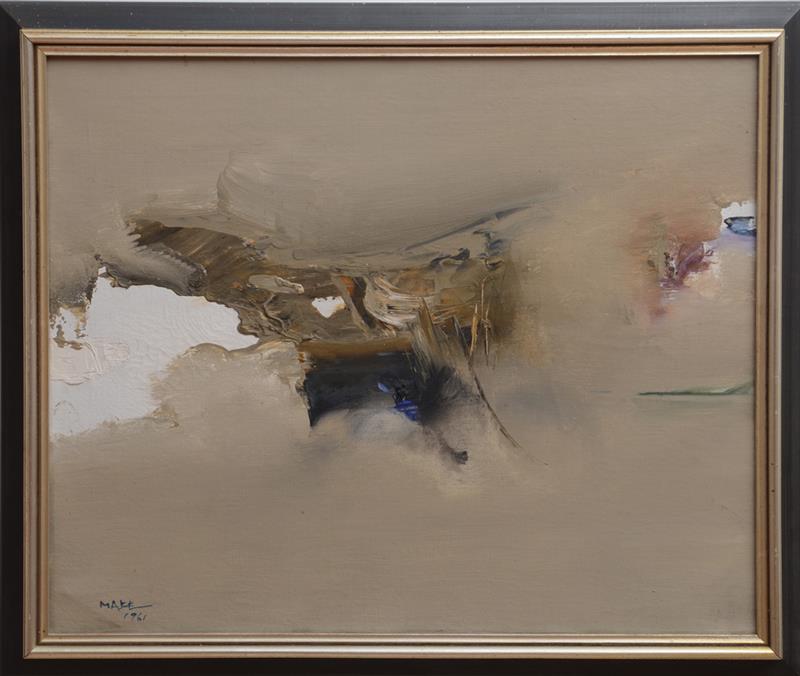 Appraisal: MANABU MABE - UNTITLED NO A-H Oil on canvas signed