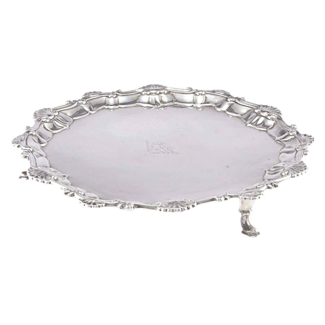 Appraisal: George III Silver Salver Ebenezer Coker London circa - With