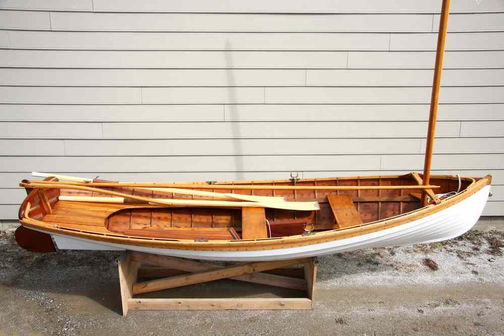 Appraisal: WHITEHALL DORY - Whitehall sailing rowing dory sprit rig 'Built