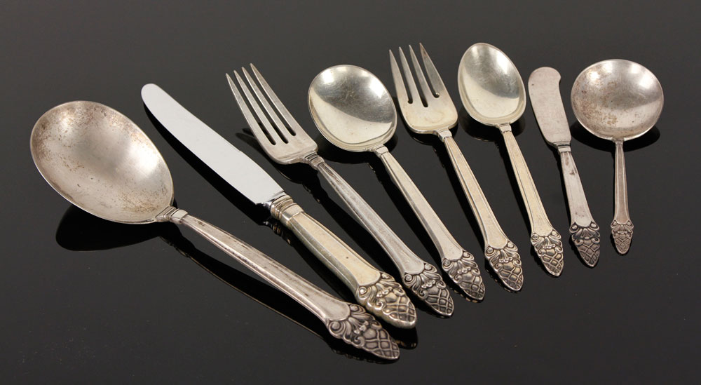 Appraisal: - Gorham Sovereign Sterling Flatware Service Gorham Sovereign partial flatware