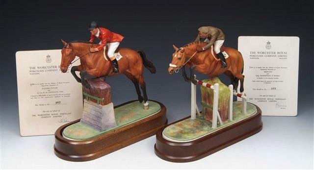 Appraisal: A ROYAL WORCESTER MODEL of 'Merano and Captain Raimondo D'Inzeo'