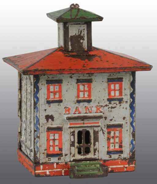 Appraisal: Cast Iron Cupola Still Bank Description Circa Manufactured by J