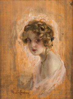 Appraisal: PAUL EMILE CHABAS FRENCH - Portrait of Young Woman in