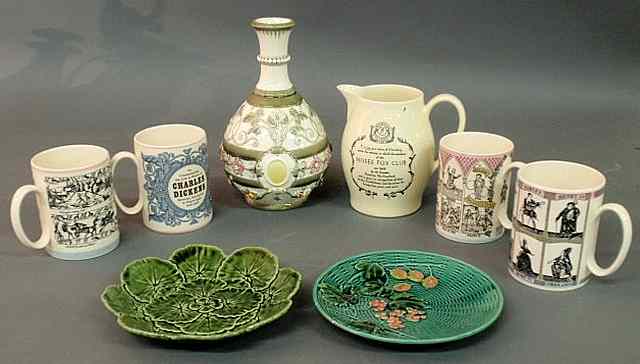 Appraisal: Group of Wedgwood porcelain to include Queensware commemorative mugs and