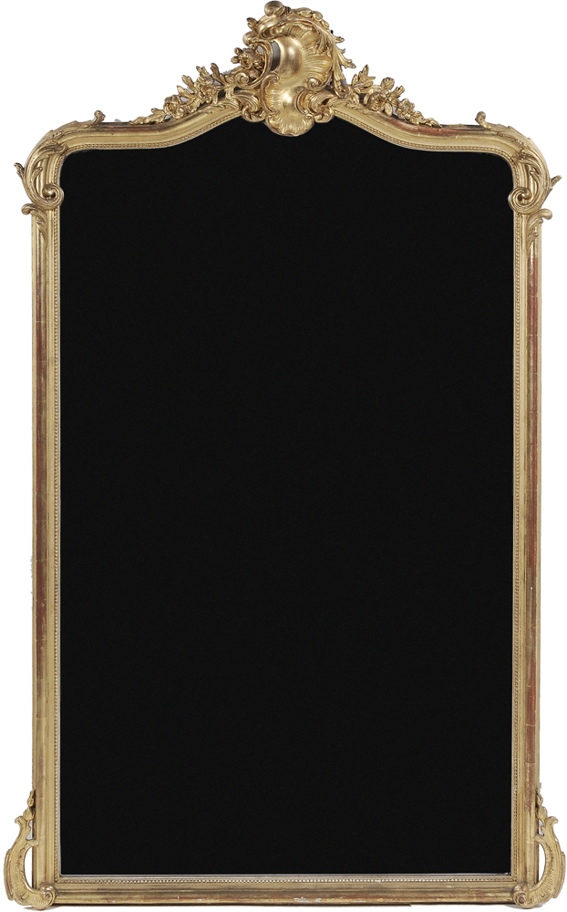 Appraisal: Rococo Style Carved and Gilt Wood Mirror probably Italian th