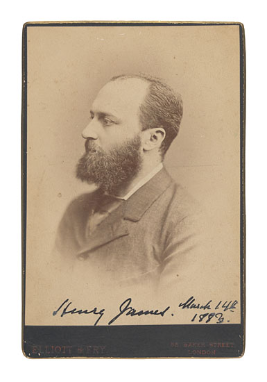 Appraisal: JAMES HENRY Photograph dated and Signed cabinet card vignetted bust