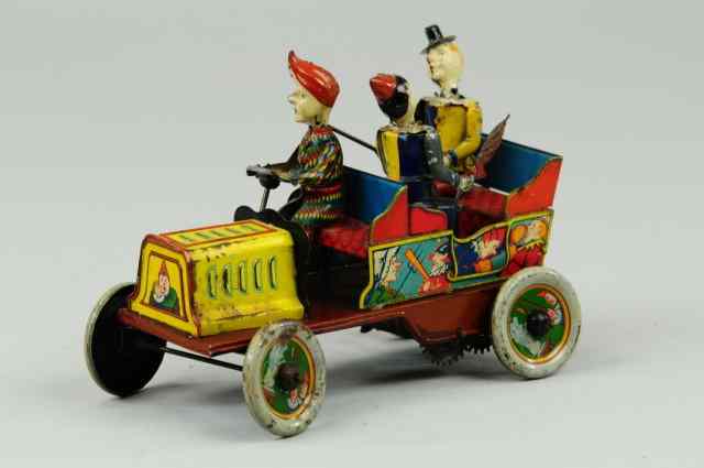 Appraisal: HANS EBERL ''TA-RA-RA-BUMM'' CLOWN CAR Germany c 's hand painted