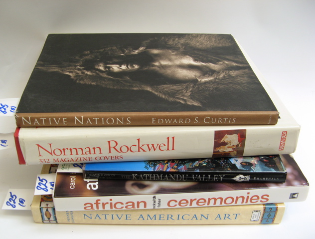 Appraisal: FIVE COLLECTIBLE FOLIO BOOKS Native Nations First Americans as seen