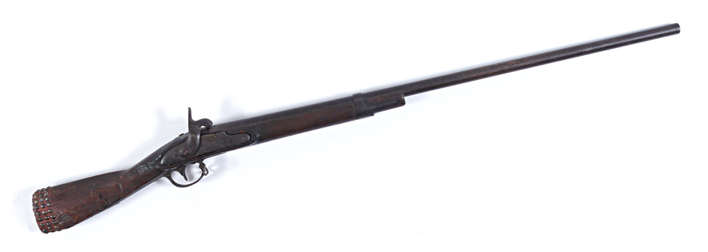 Appraisal: L POMEROY MODEL INDIAN TRADE RIFLE Converted to percussion lockplate