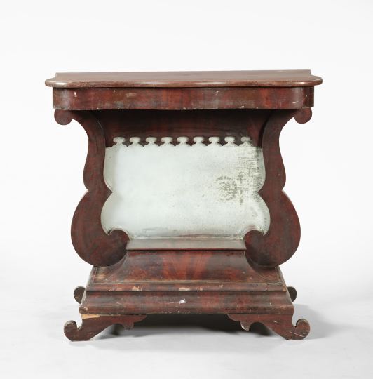 Appraisal: American Late Classical Mahogany Pier Table second quarter th century