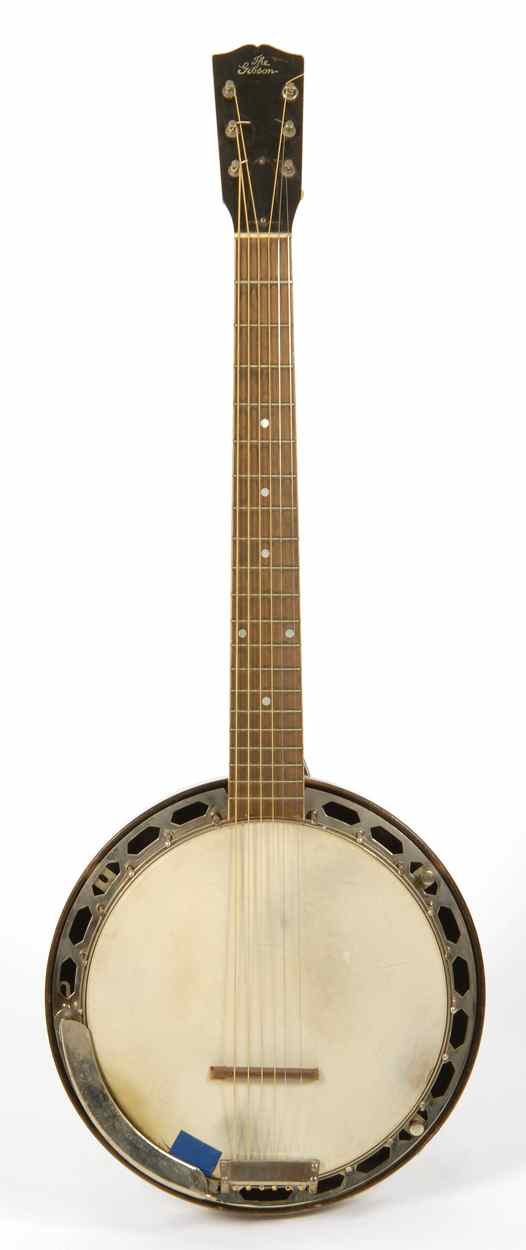 Appraisal: GIBSON GB- GUITAR-BANJO Circa This six-string banjo was owned by