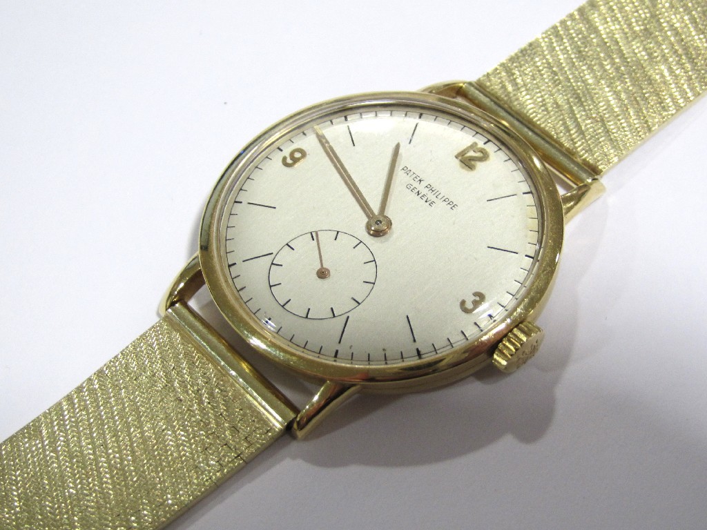 Appraisal: A gents ct gold Patek Philippe Calatrava wrist watch Circa