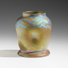 Appraisal: Koloman Moser for Loetz RARE PH NOMEN VASE GRE Austria