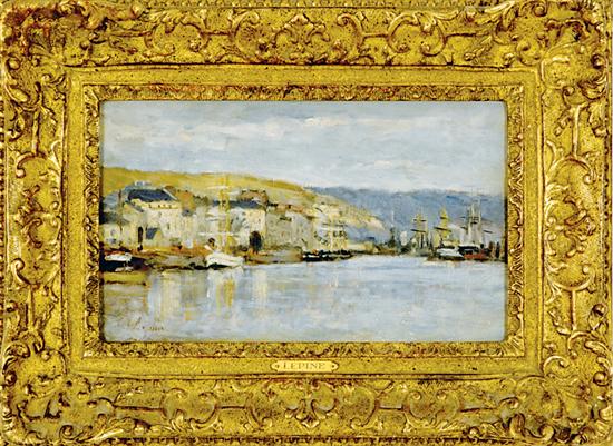 Appraisal: Stanislas Lepine French - LE PORT DE ROVEN oil on