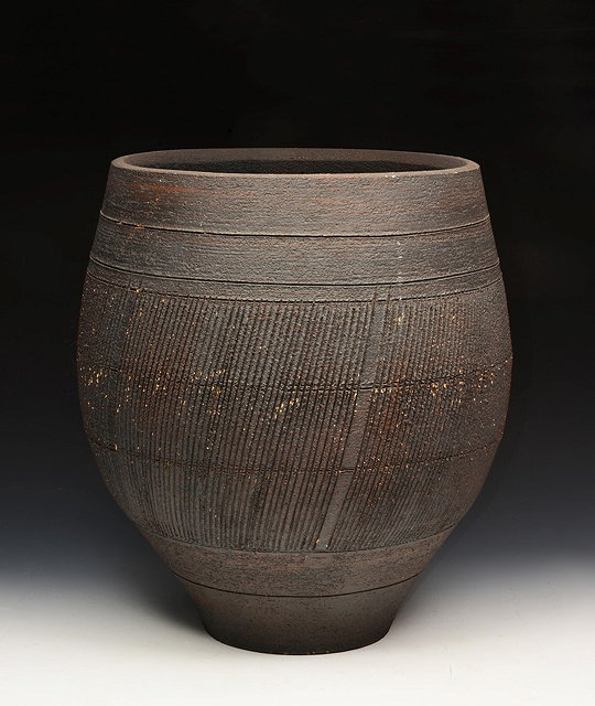 Appraisal: Jenifer Jones British b Vesselcoiled and with incised linear decoration