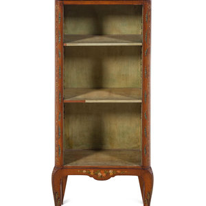 Appraisal: An Edwardian Painted Satinwood Bookcase Circa Height x width x