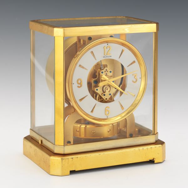 Appraisal: VINTAGE LECOULTRE ATMOS CLOCK Le Coultre Atmos mantel clock brass