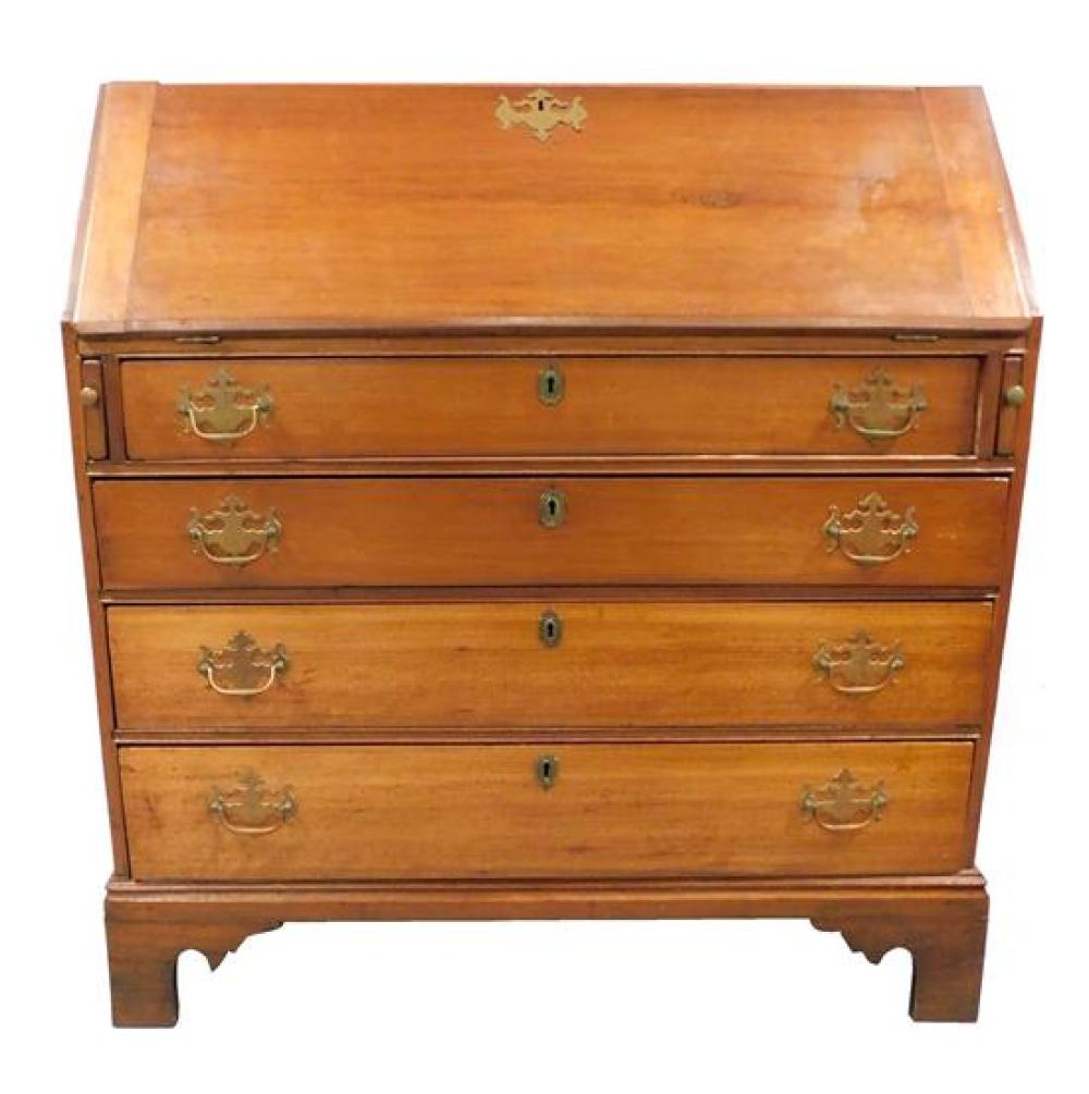 Appraisal: Slant lid desk New England C - cherry with pine