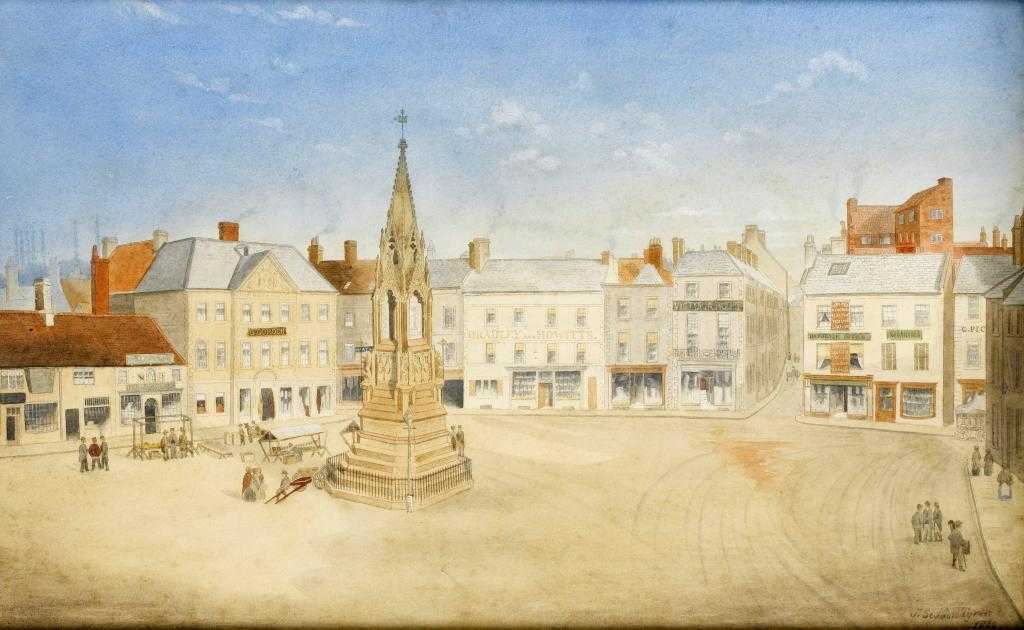 Appraisal: J SEDDON TYRER EXH MARKET PLACE MANSFIELD WITH THE BENTINCK