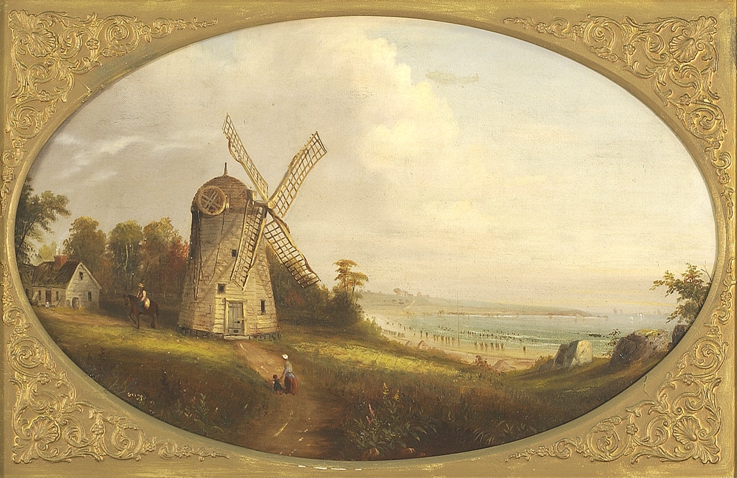 Appraisal: SAMUEL W GRIGGSAmerican - South Shore Massachusetts scene with windmill