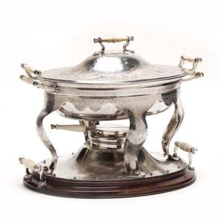 Appraisal: A Very Fine American Sterling Silver Chafing Dish on Stand