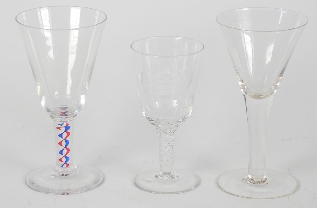 Appraisal: LIMITED EDITION WHITEFRIARS ROYAL COMMEMORATIVE GLASS GOBLET with tri coloured