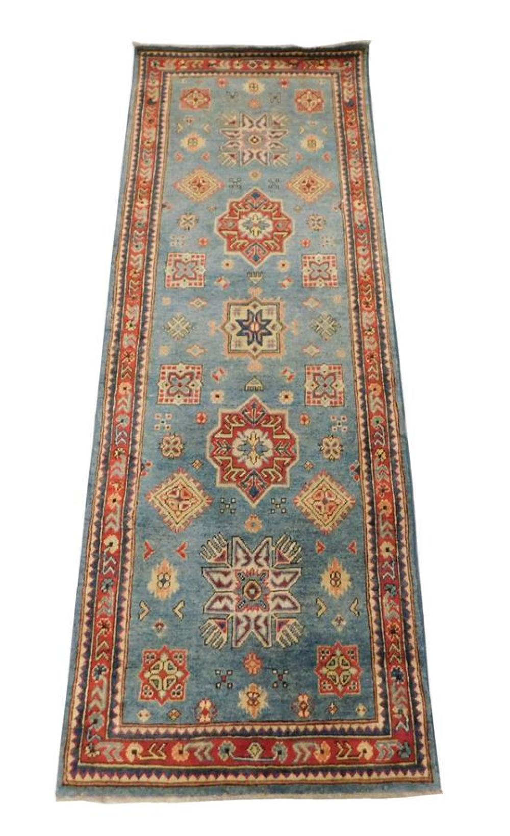 Appraisal: RUG Uzbek Shirvan runner ' x ' hand-made wool light